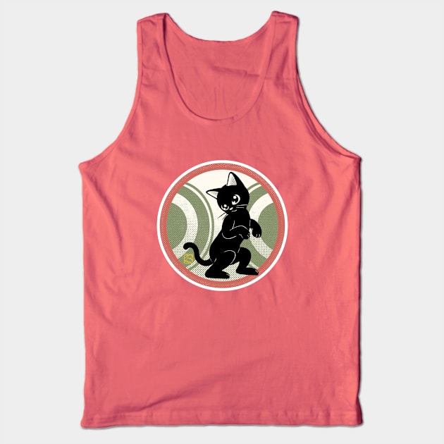 Sweet black kitty Tank Top by BATKEI